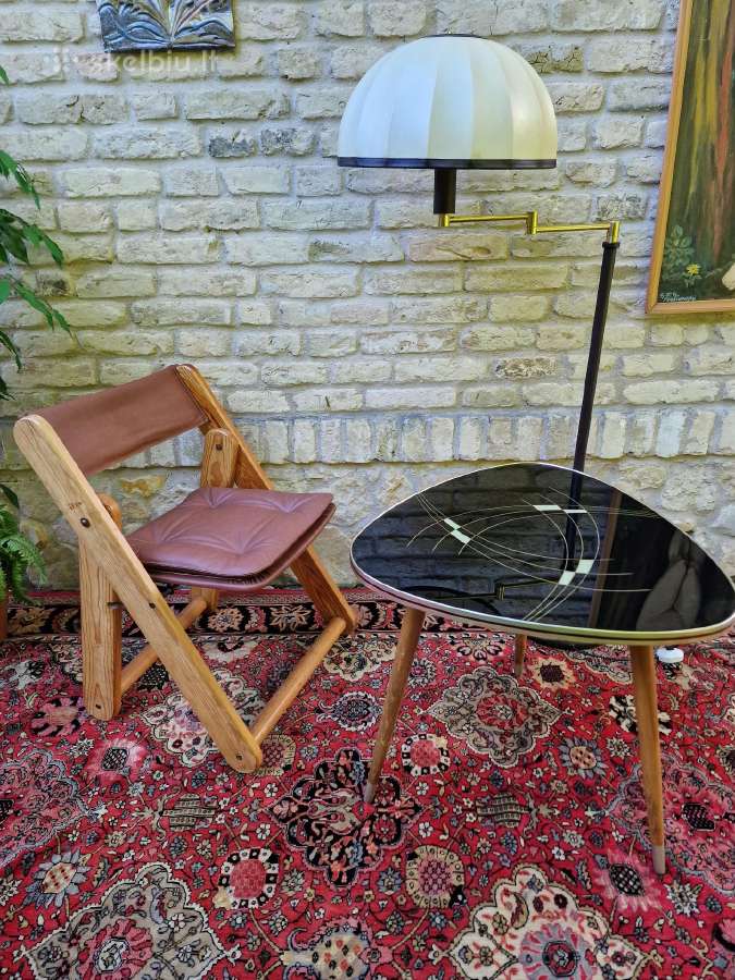 Vintažinė mid century autorinė sulankstoma kėdė - nuotraukos Nr. 2