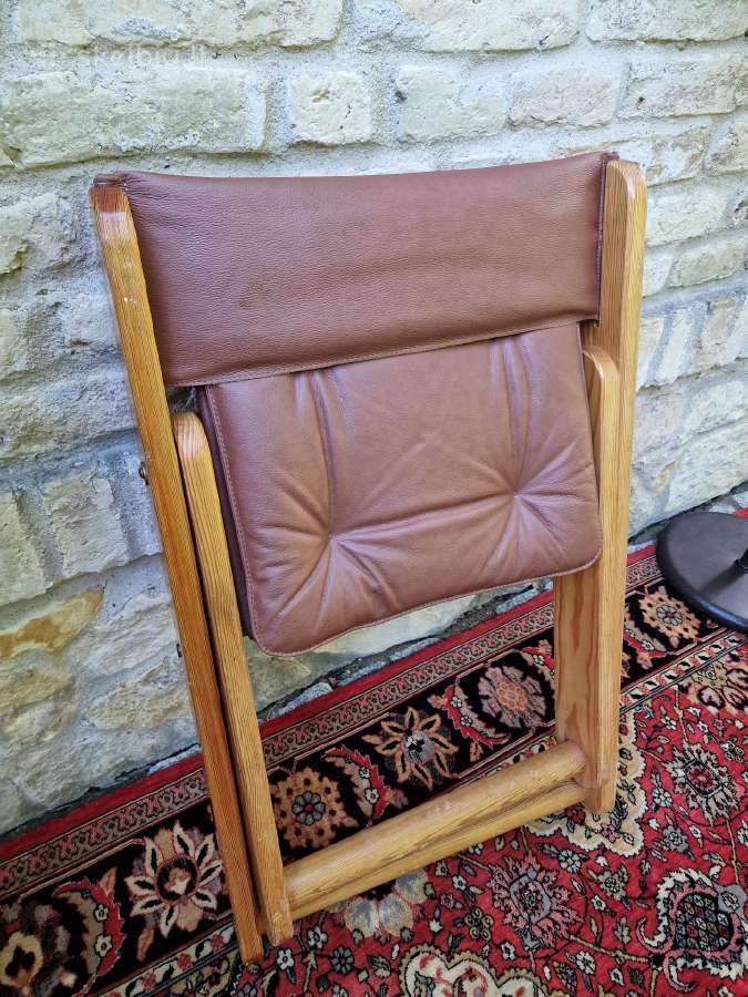 Vintažinė mid century autorinė sulankstoma kėdė - nuotraukos Nr. 3