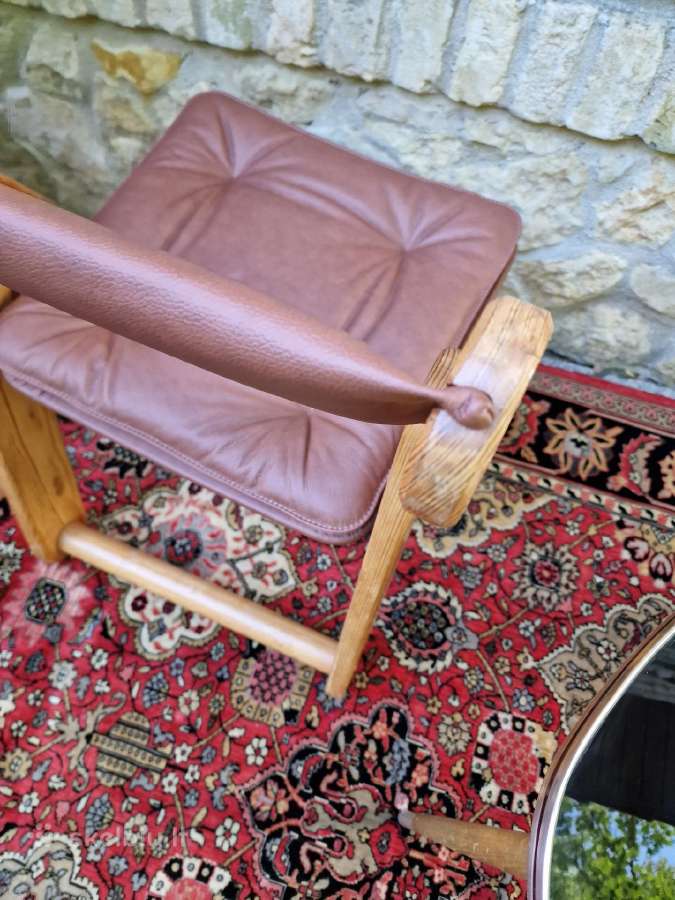 Vintažinė mid century autorinė sulankstoma kėdė - nuotraukos Nr. 9