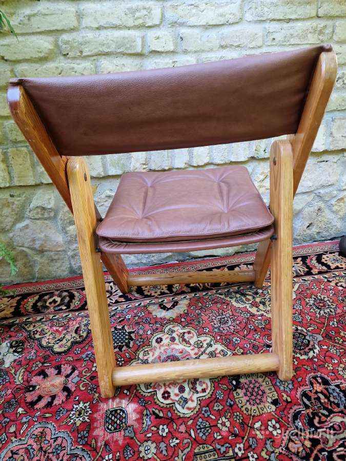Vintažinė mid century autorinė sulankstoma kėdė - nuotraukos Nr. 10