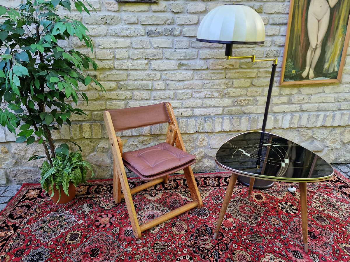 Vintažinė mid century autorinė sulankstoma kėdė - nuotraukos Nr. 16