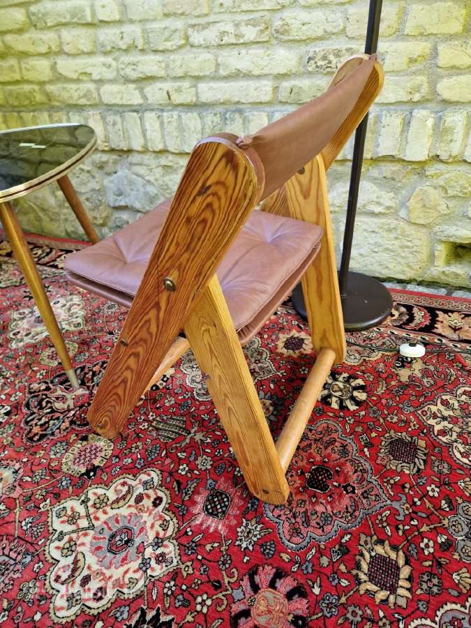 Vintažinė mid century autorinė sulankstoma kėdė - nuotraukos Nr. 22