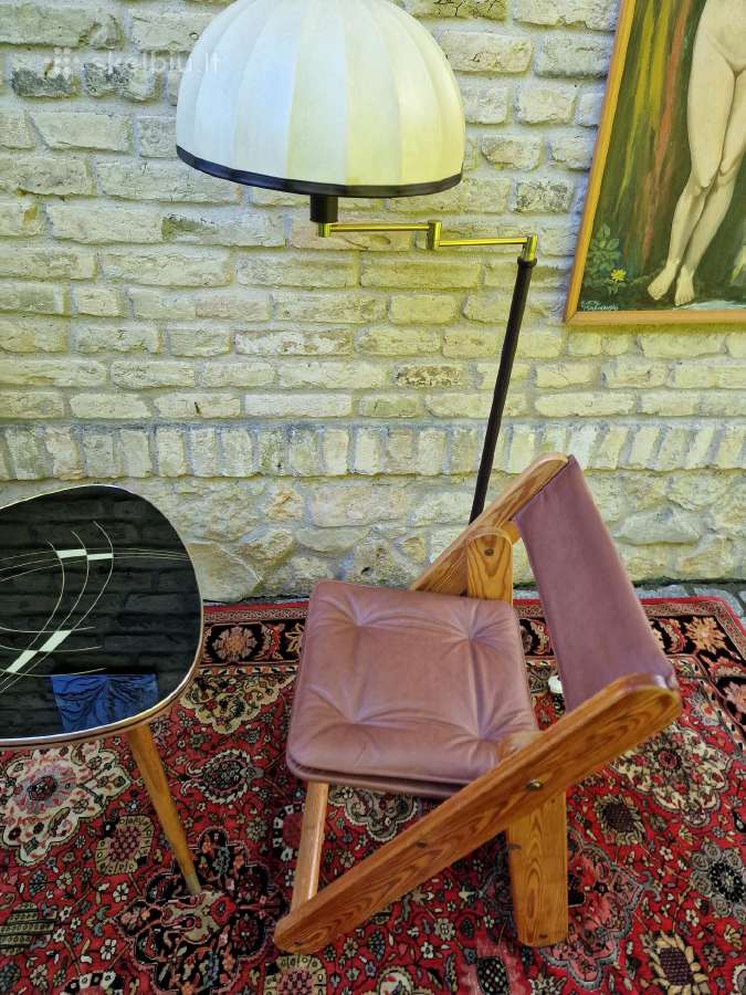 Vintažinė mid century autorinė sulankstoma kėdė - nuotraukos Nr. 24
