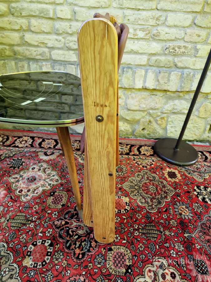 Vintažinė mid century autorinė sulankstoma kėdė - nuotraukos Nr. 30