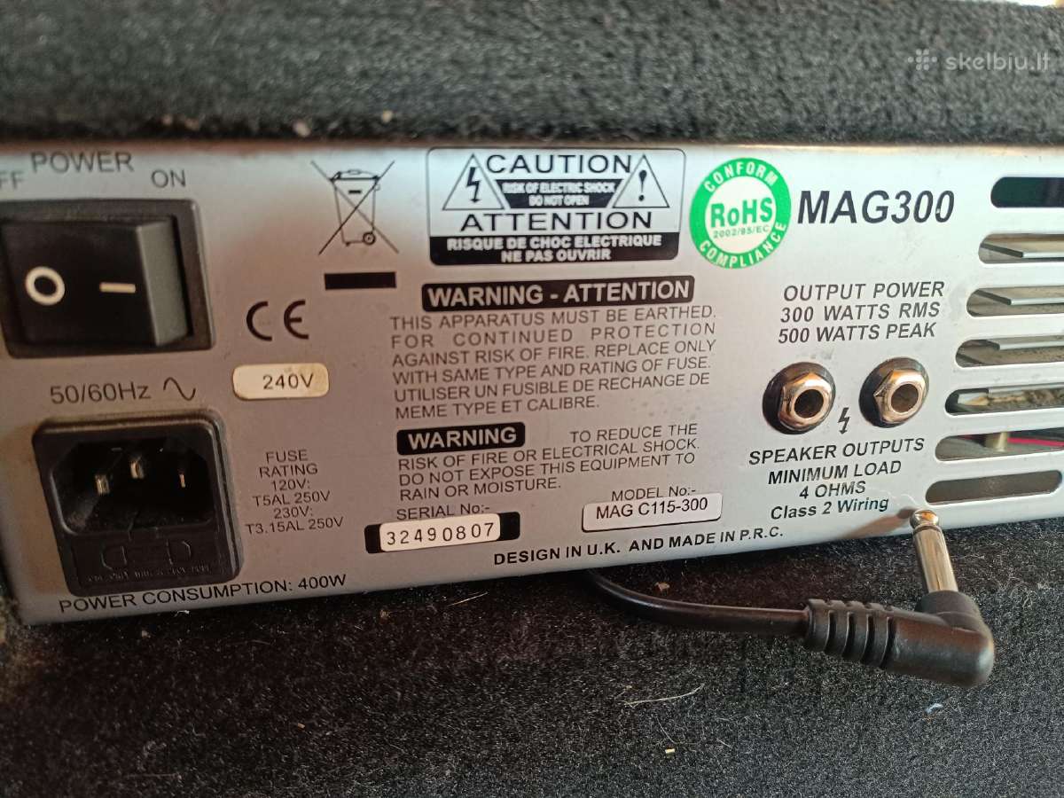 Bosinis kubas Ashdown Mag300, 300 watu - nuotraukos Nr. 3