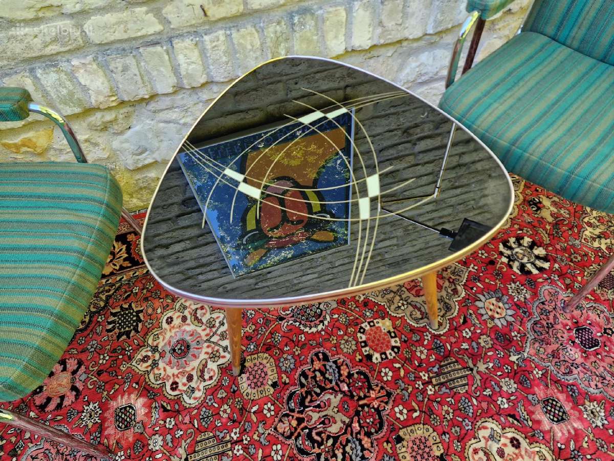 Vintažinis mid century kavos staliukas - nuotraukos Nr. 8