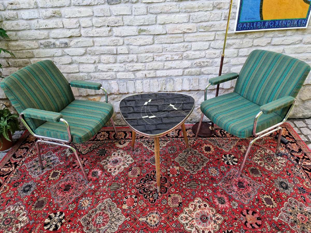 Vintažinis mid century kavos staliukas - nuotraukos Nr. 16