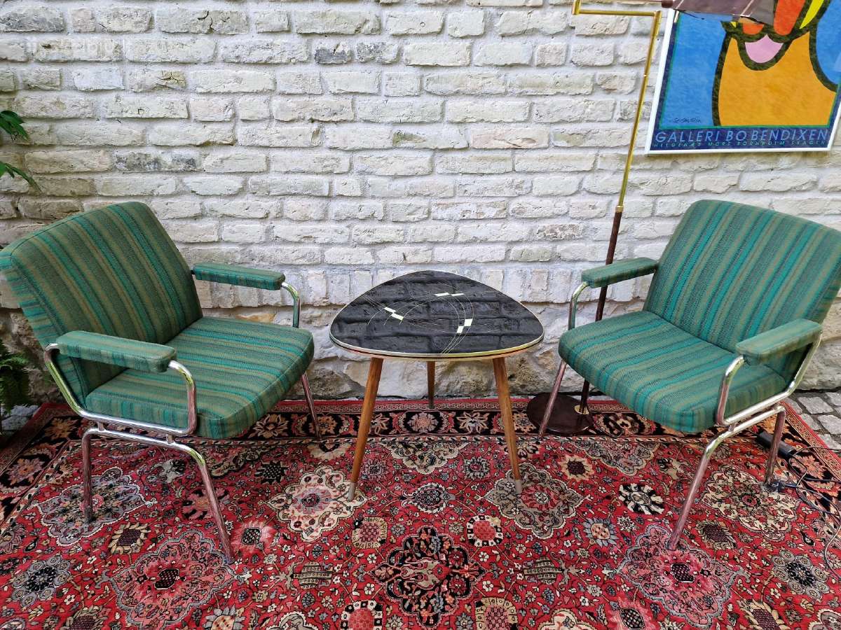 Vintažinis mid century kavos staliukas - nuotraukos Nr. 19