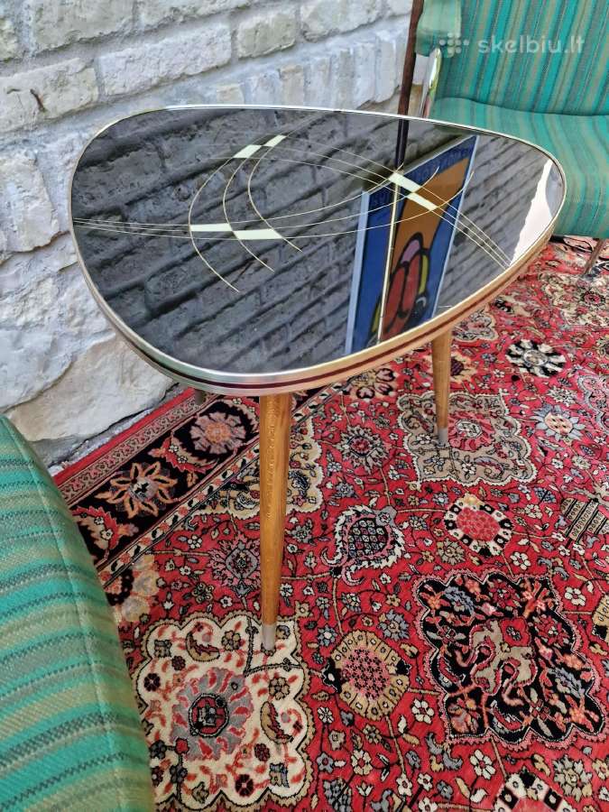 Vintažinis mid century kavos staliukas - nuotraukos Nr. 22