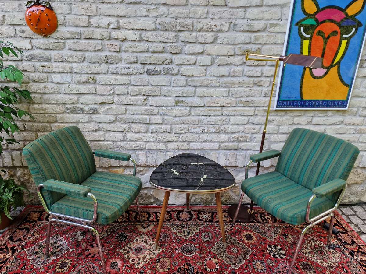 Vintažinis mid century kavos staliukas - nuotraukos Nr. 24