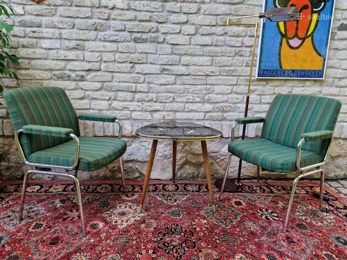 Vintažinis mid century kavos staliukas - nuotraukos Nr. 26