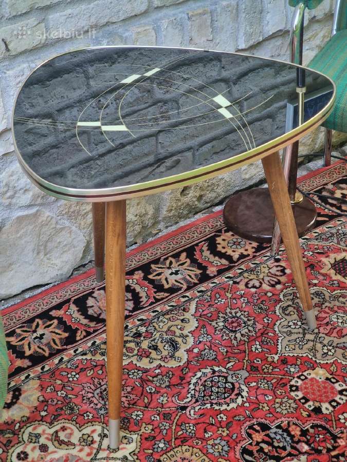 Vintažinis mid century kavos staliukas - nuotraukos Nr. 27