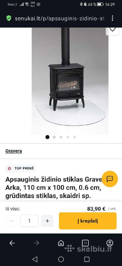 Apsauginis židinio stiklas