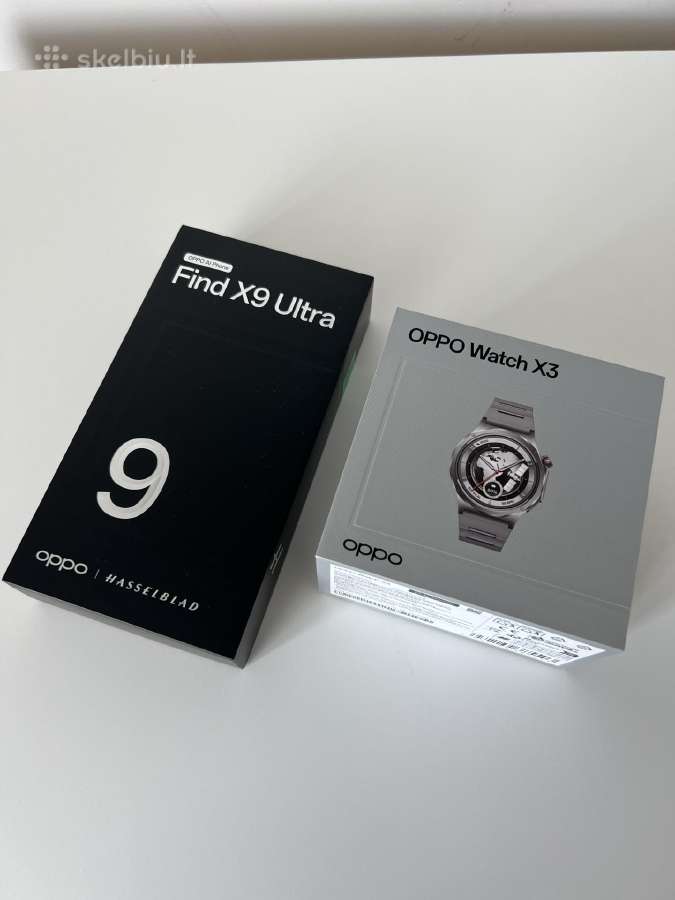 Oppo Find X9 Ultra + Oppo Watch X3 laikrodis