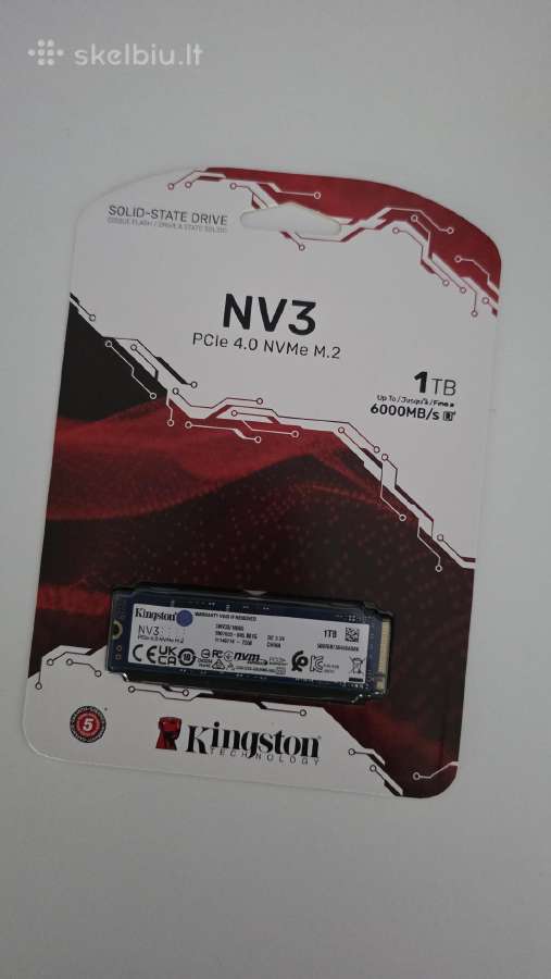 Kingston 1000gb Nv3 M.2 2280 Pcie 4.0 Nvme SSD