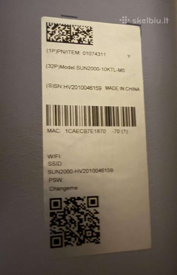 Naudotas Huawei 10 kw inverteris - nuotraukos Nr. 2