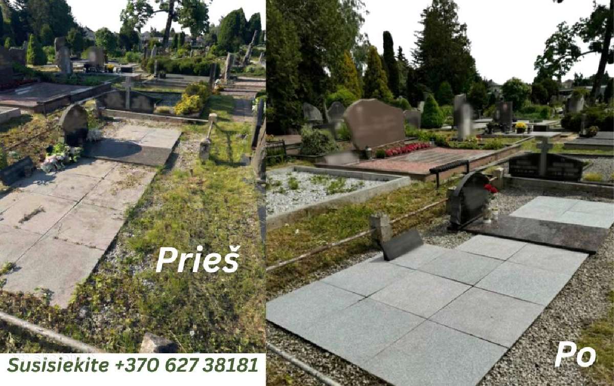 Pagarbi kapų priežiūra, valymas, sodinimas,nuo 40€ - nuotraukos Nr. 3