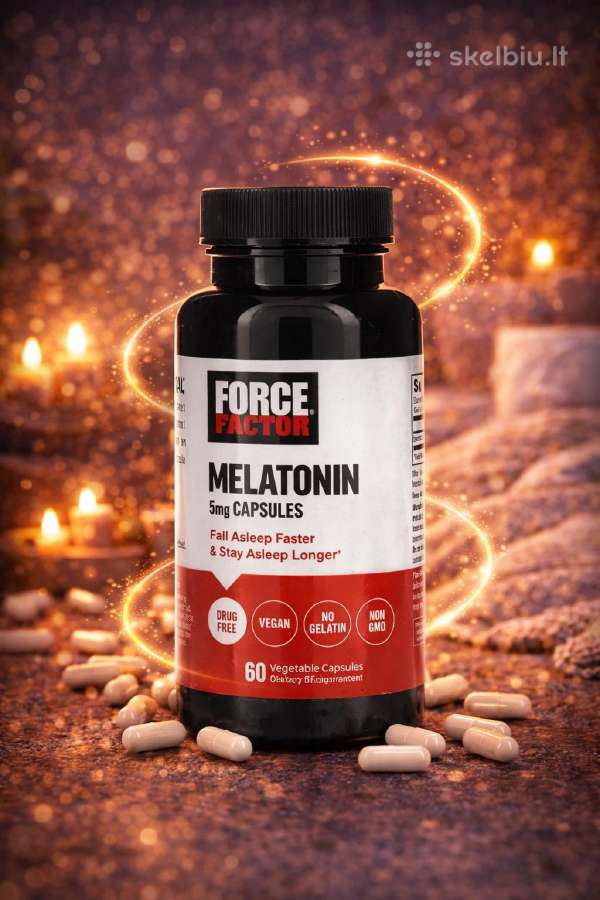 5 mg melatoninas "Force factor"