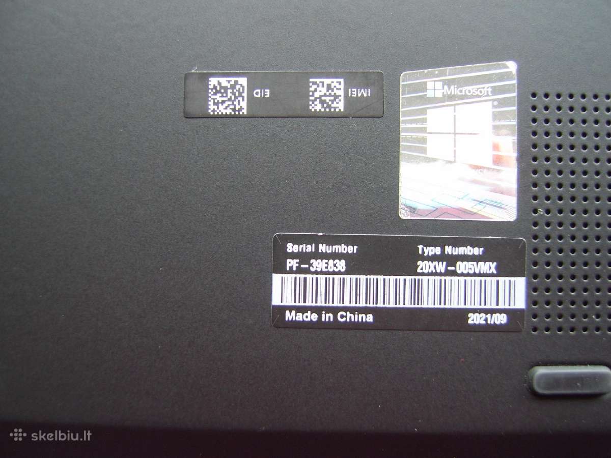 Lenovo x1carbon 9gen, i7,16,1tb - nuotraukos Nr. 5