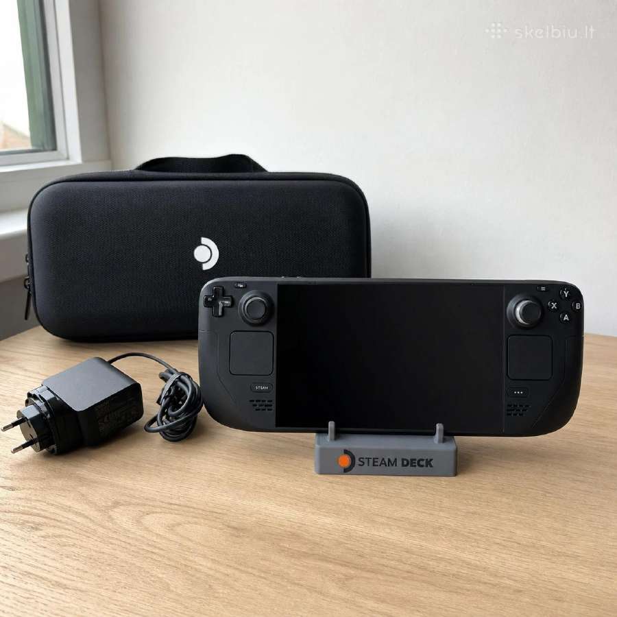 Steam Deck LCD 512gb su dėklu ir įkrovikliu