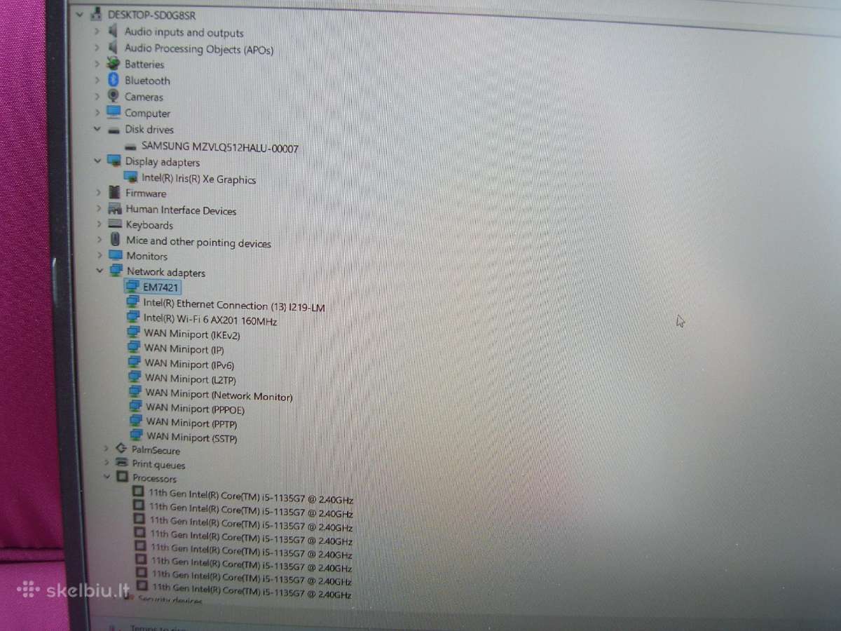Fujitsu U7511, i5-1135g7/16/512/15,6"fhd Ips - nuotraukos Nr. 9