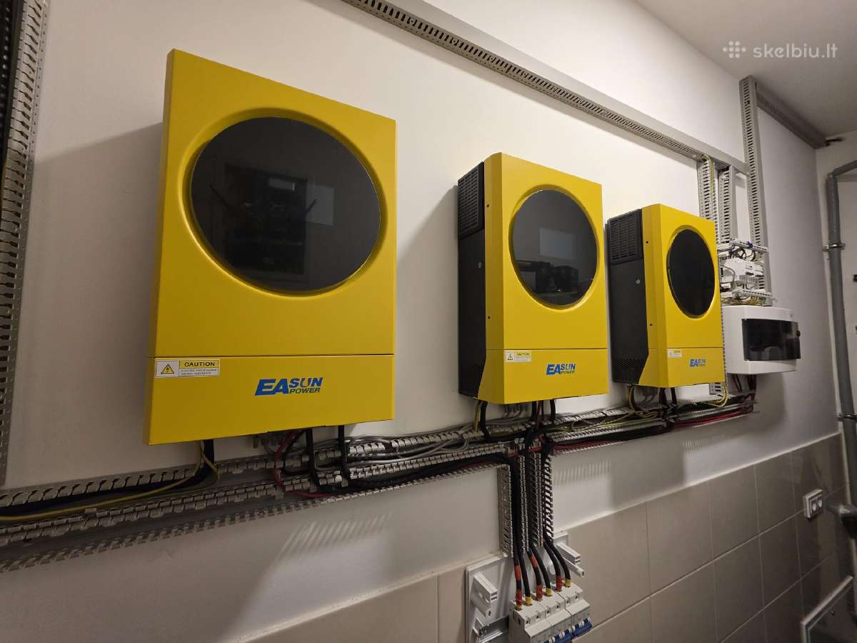 Parduodami 3x Easun iv 5.6kw hibridiniai