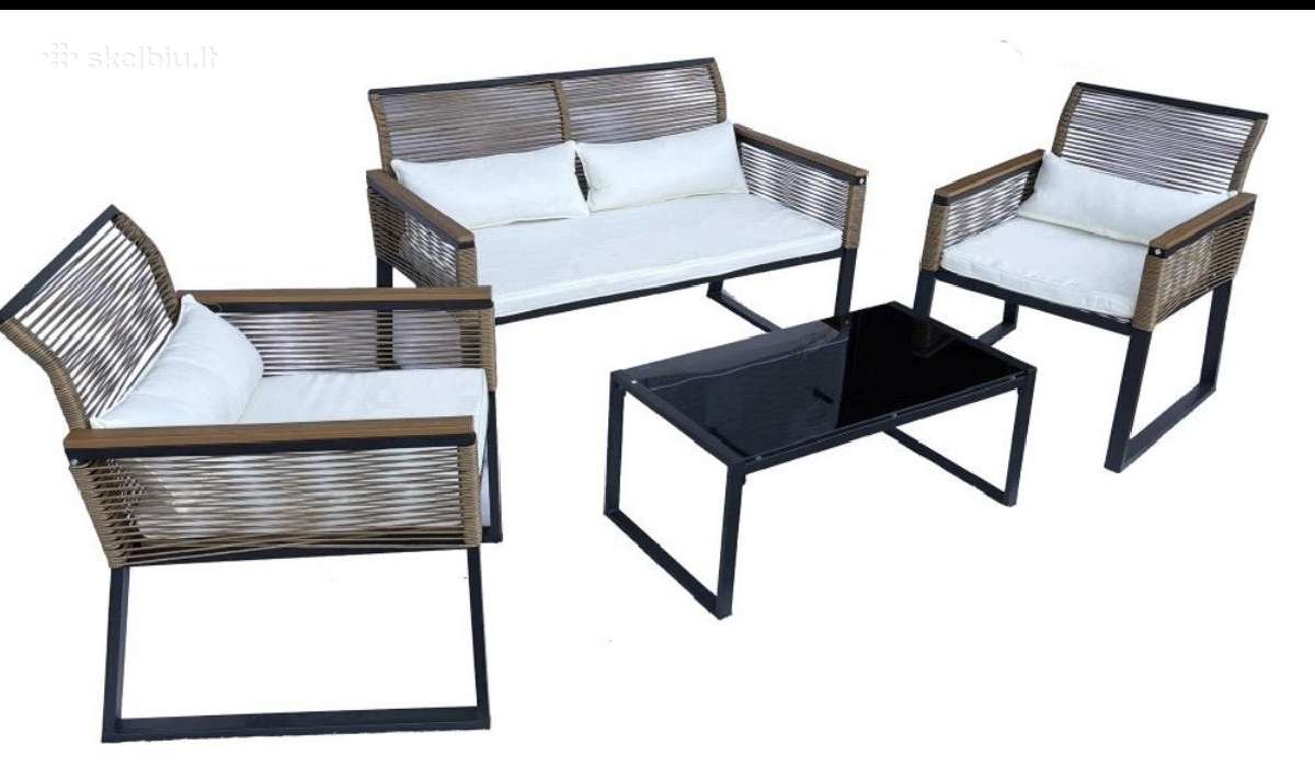 Lauko baldai 4 dalys.