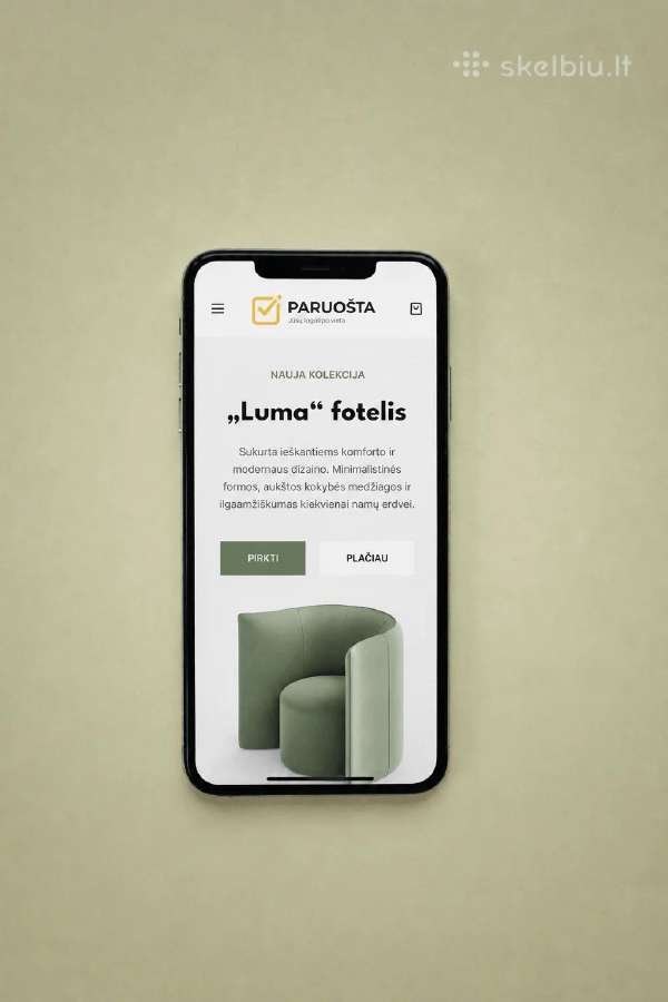 Paruošta el. parduotuvė per 24 val. Nuo 299 € - nuotraukos Nr. 2