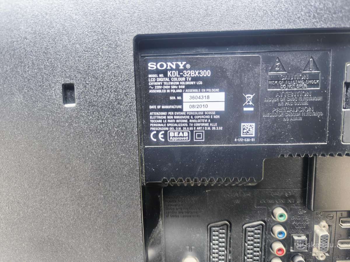 Televizorius Sony Bravia Kdl-32bx300 - nuotraukos Nr. 2