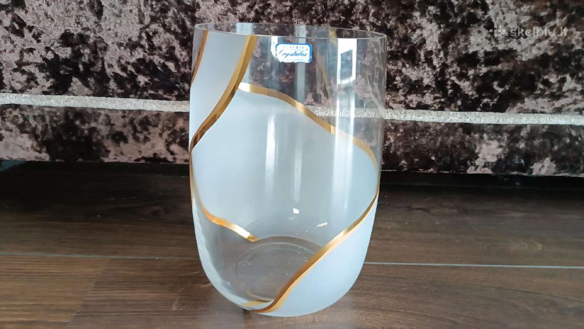 Patogi graži Krištolinė vaza Bohemia Crystalite - nuotraukos Nr. 4