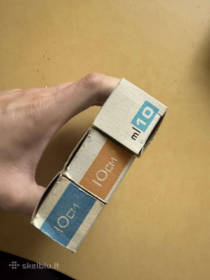 Senoviniai stikliniai med švirkštai 10ml - nuotraukos Nr. 3