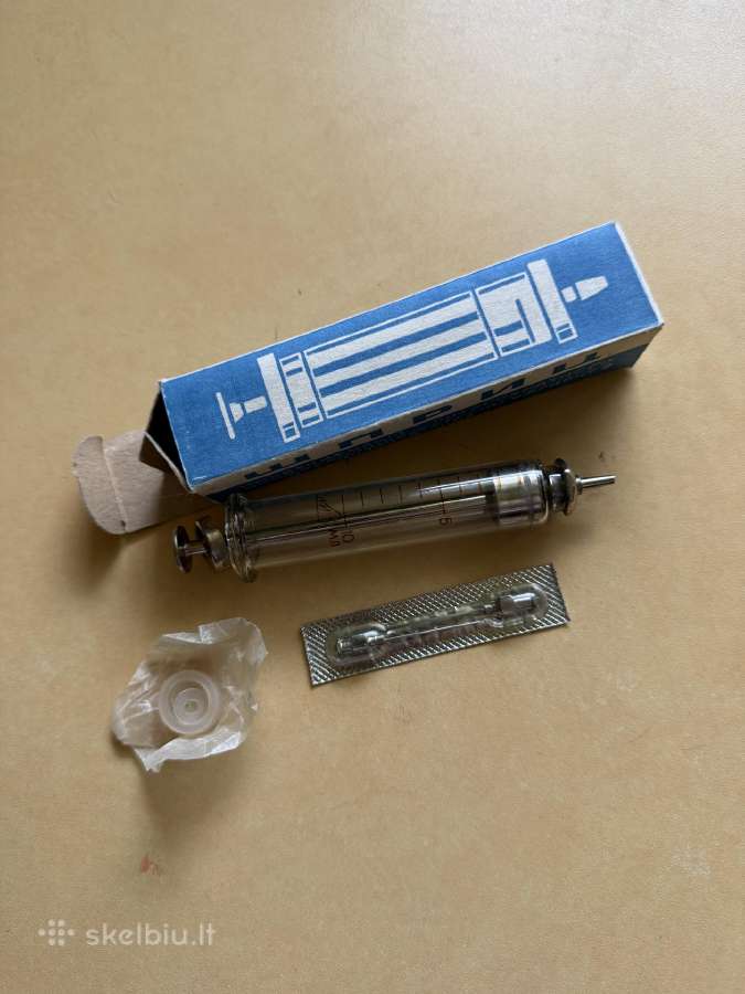 Senoviniai stikliniai med švirkštai 10ml - nuotraukos Nr. 4