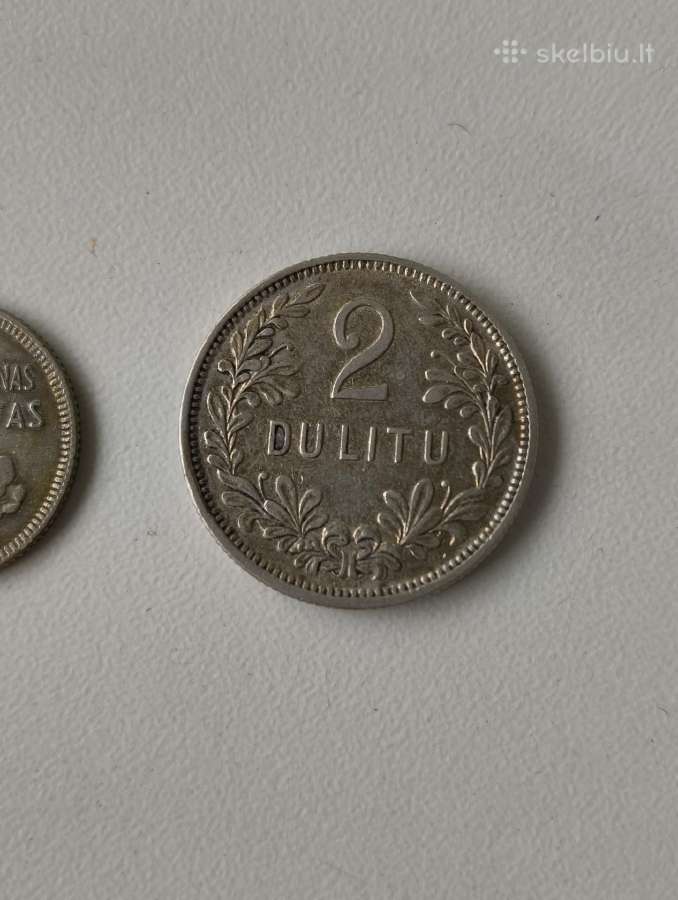 1 litas . 2 litu 1925 m - Originalai. Sidabras, - nuotraukos Nr. 4