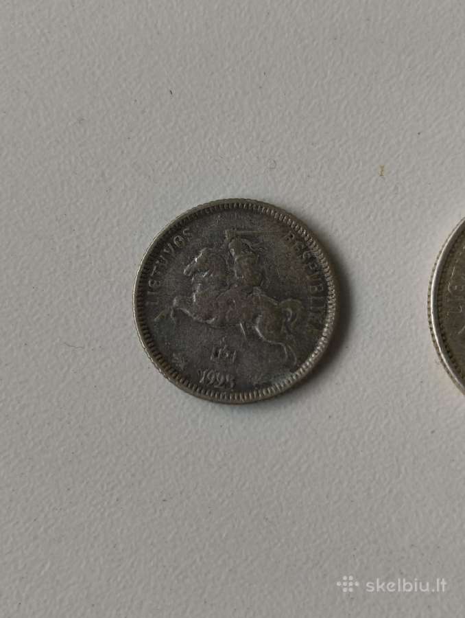 1 litas . 2 litu 1925 m - Originalai. Sidabras, - nuotraukos Nr. 5