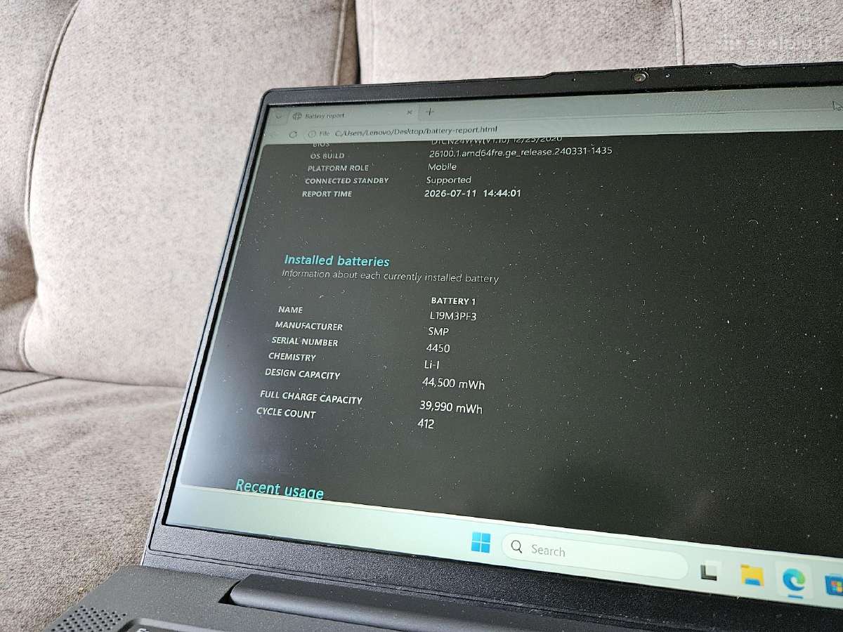 Lenovo Ideapad 5 Ryzen 5 4500u, 8gb, 512gb SSD - nuotraukos Nr. 7