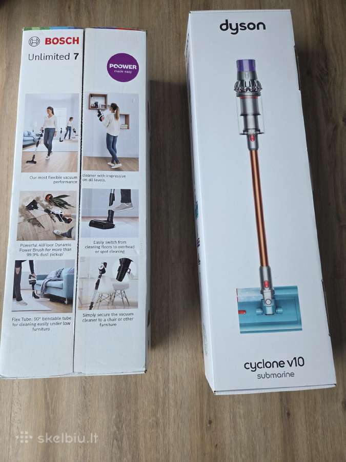 Dyson V10 Cyclone Submarine Bosch Unlimited 7 Pro