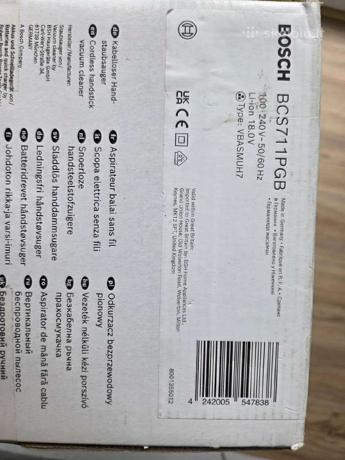Dyson V8 Car + Boat Bosch Unlimited 7 Prohome - nuotraukos Nr. 5