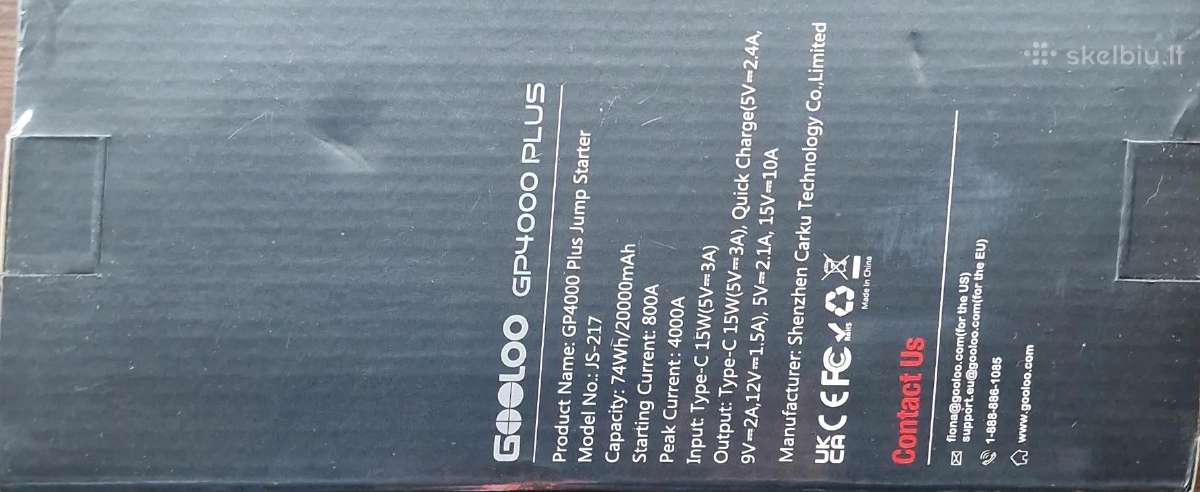 Gooloo Gp automobolio užvedimo įrenginys - nuotraukos Nr. 6