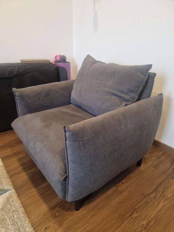 Fotelis Etap sofa Nesto Pilkas - nuotraukos Nr. 3