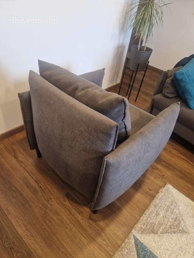 Fotelis Etap sofa Nesto Pilkas - nuotraukos Nr. 4