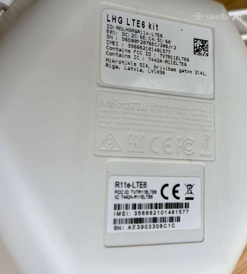 Parduodu 4G Mikrotik Lte6 routerį - nuotraukos Nr. 3