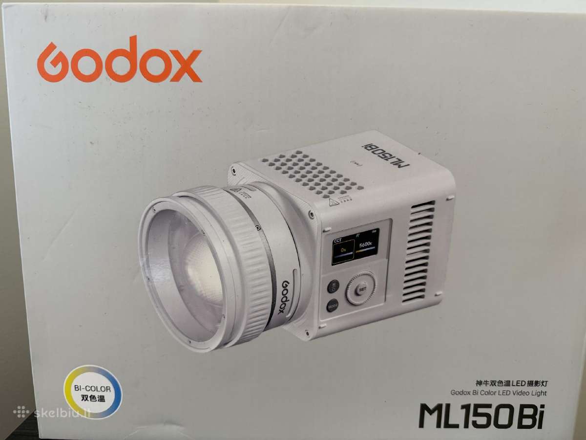 Nauja Godox Ml150bi apsvietimo iranga
