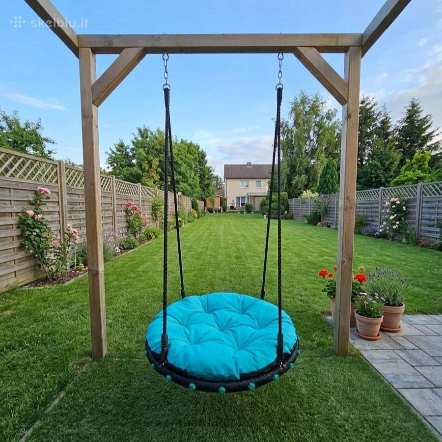 Lauko supynės "gandro lizdas" Vokiškos 100cm
