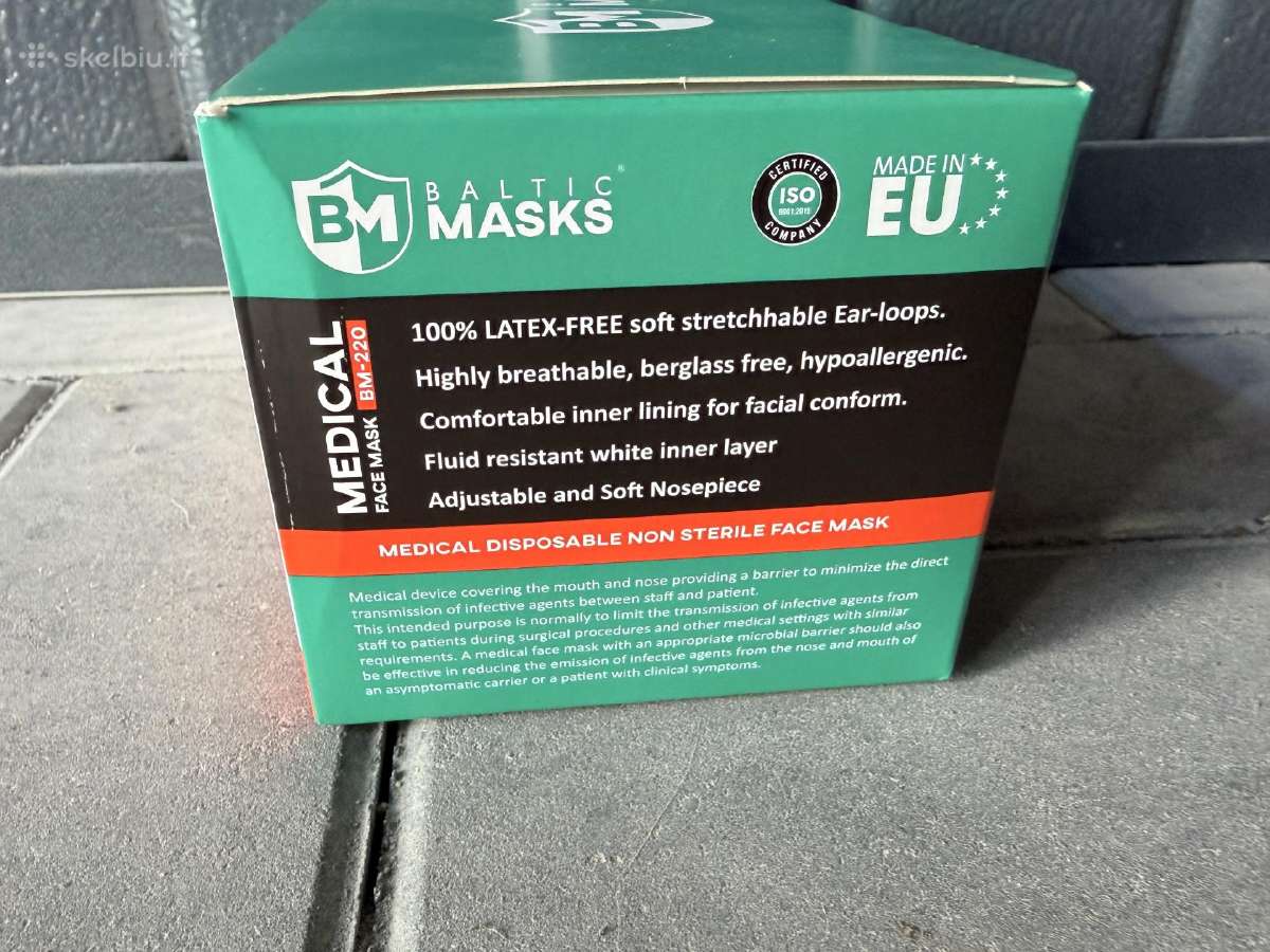 Parduodamos vienkartinės medicininės kaukės - nuotraukos Nr. 2