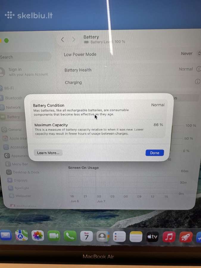 MacBook air M1 - nuotraukos Nr. 7