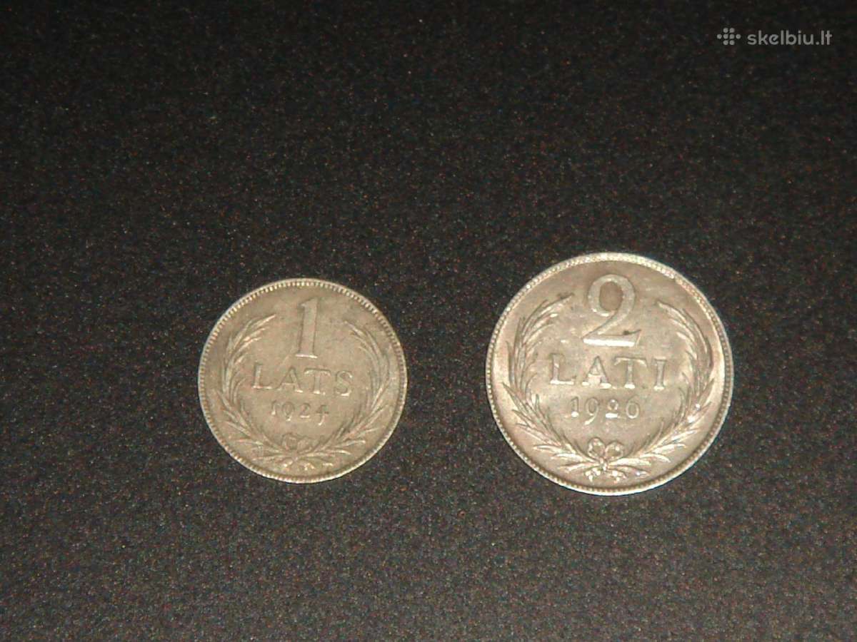 1,2 sidabriniai latai
