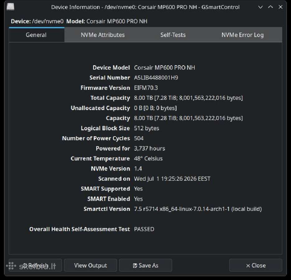 Corsair Mp600 Pro 8tb SSD - nuotraukos Nr. 3