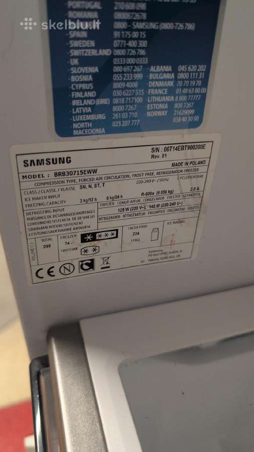 Įmontuojamas šaldytuvas " Samsung" - nuotraukos Nr. 6