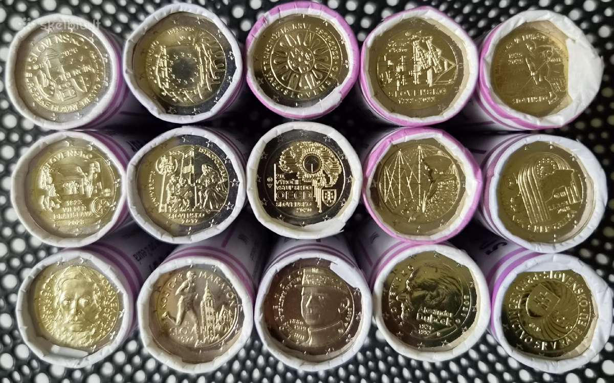 Slovakijos 2015 - 2026 metų 2€ proginių 2€ rulonai