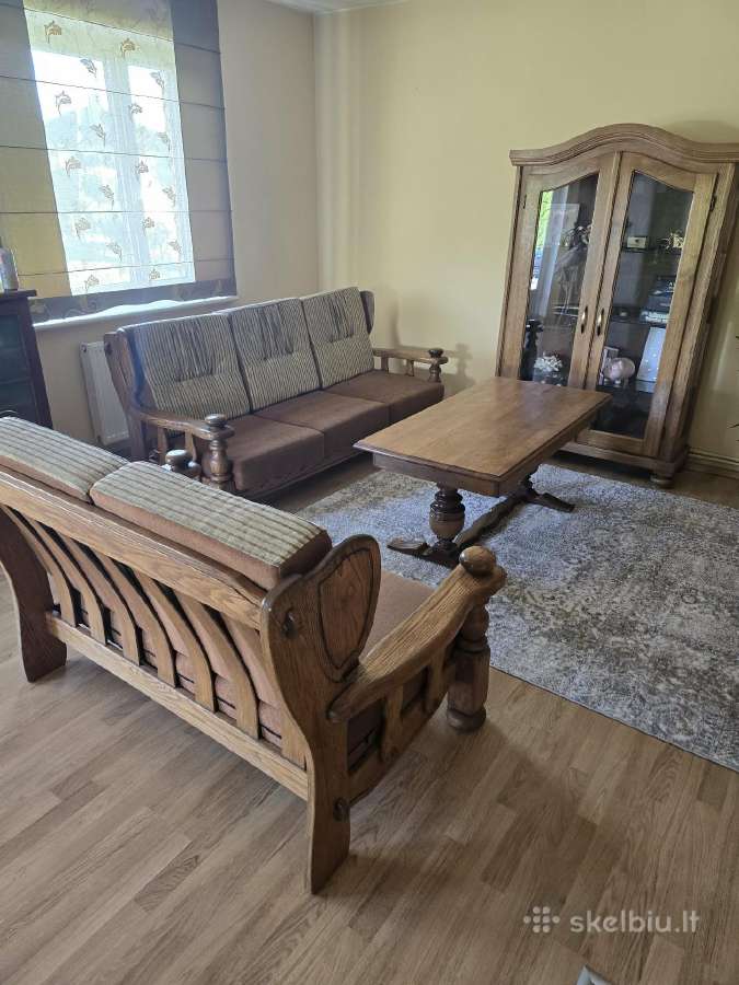 Ąžuoliniai svetainės baldai